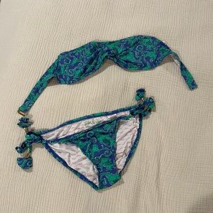 LAST CHANCE 🔥 Lilly Pulitzer elephant bandeau bikini (available until 8/18)